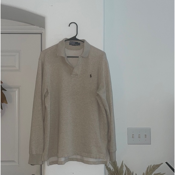 Polo by Ralph Lauren Oatmeal Long Sleeve Pullover Size L - Picture 3 of 7